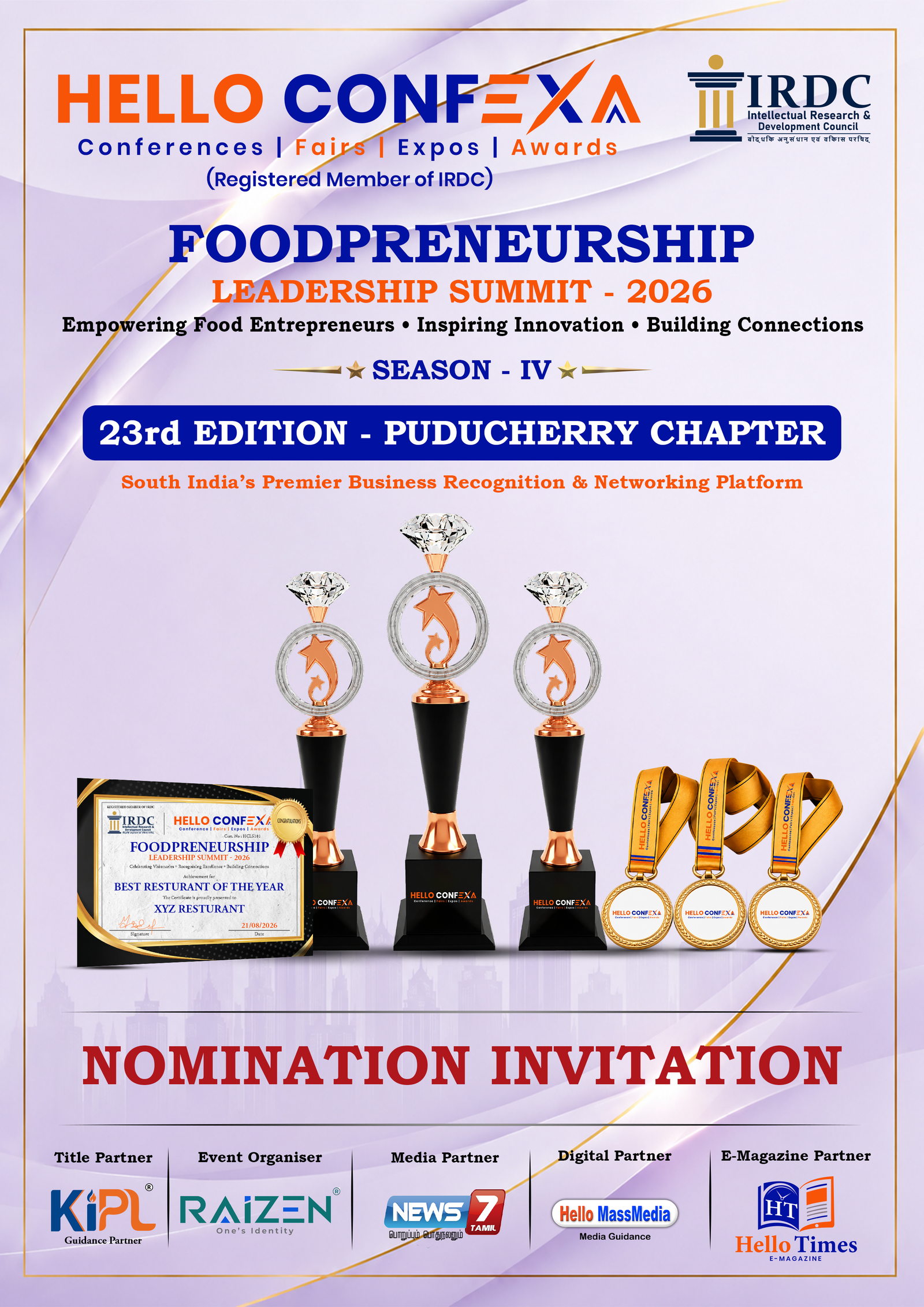 Foodpreneurship Leadership Summit – Puducherry Chapter